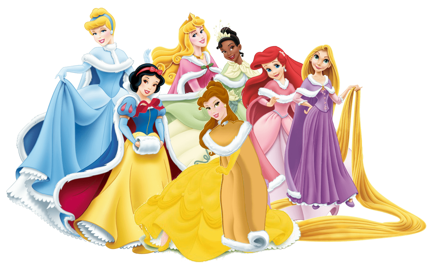 Disney Princess Transparent Logo - Group Of Disney Princesses transparent PNG - StickPNG