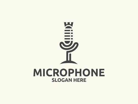 Microphone Logo - Microphone ~ Logo Templates ~ Creative Market