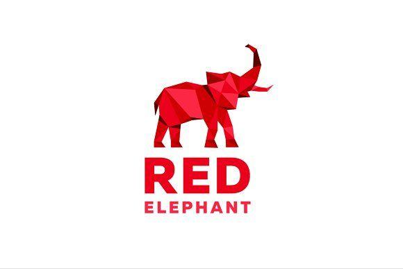 Red Elephant Logo - Red Elephant ~ Logo Templates ~ Creative Market
