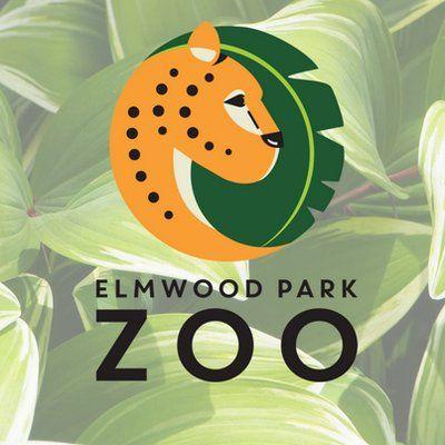 Green Red-Orange Zoo Logo - Elmwood Park Zoo for teaching