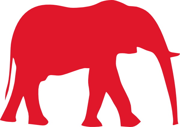 Red Elephant Logo - Red Elephant (old Glory Red) Clip Art at Clker.com - vector clip art ...