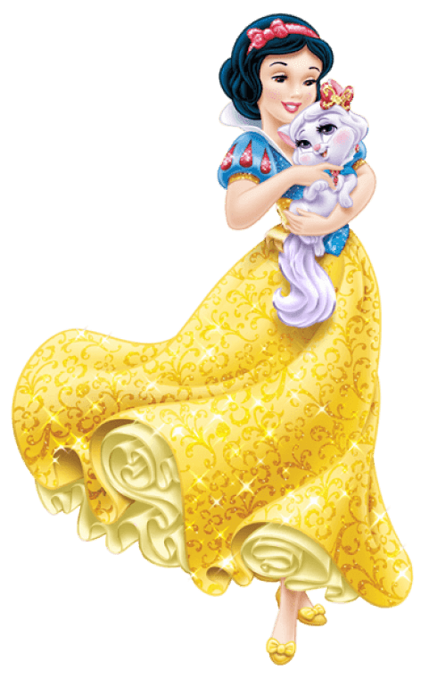 Disney Princess Transparent Logo - Download disney princess snow white with little kitten transparent