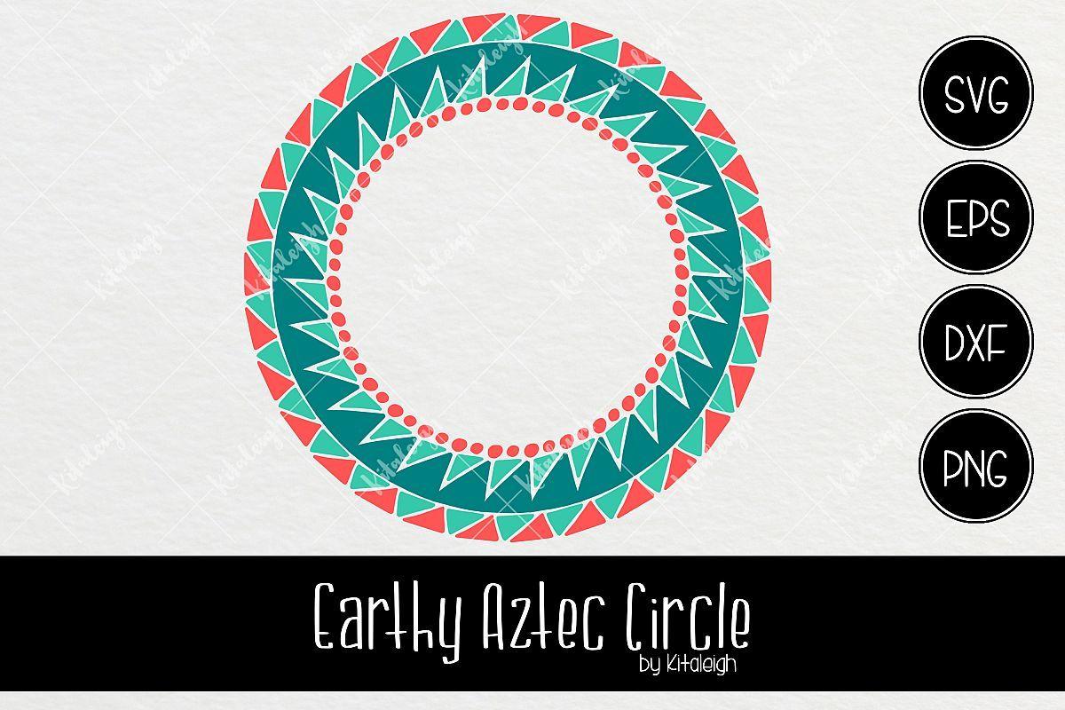 Aztec Circle Logo - Earthy Aztec Circle