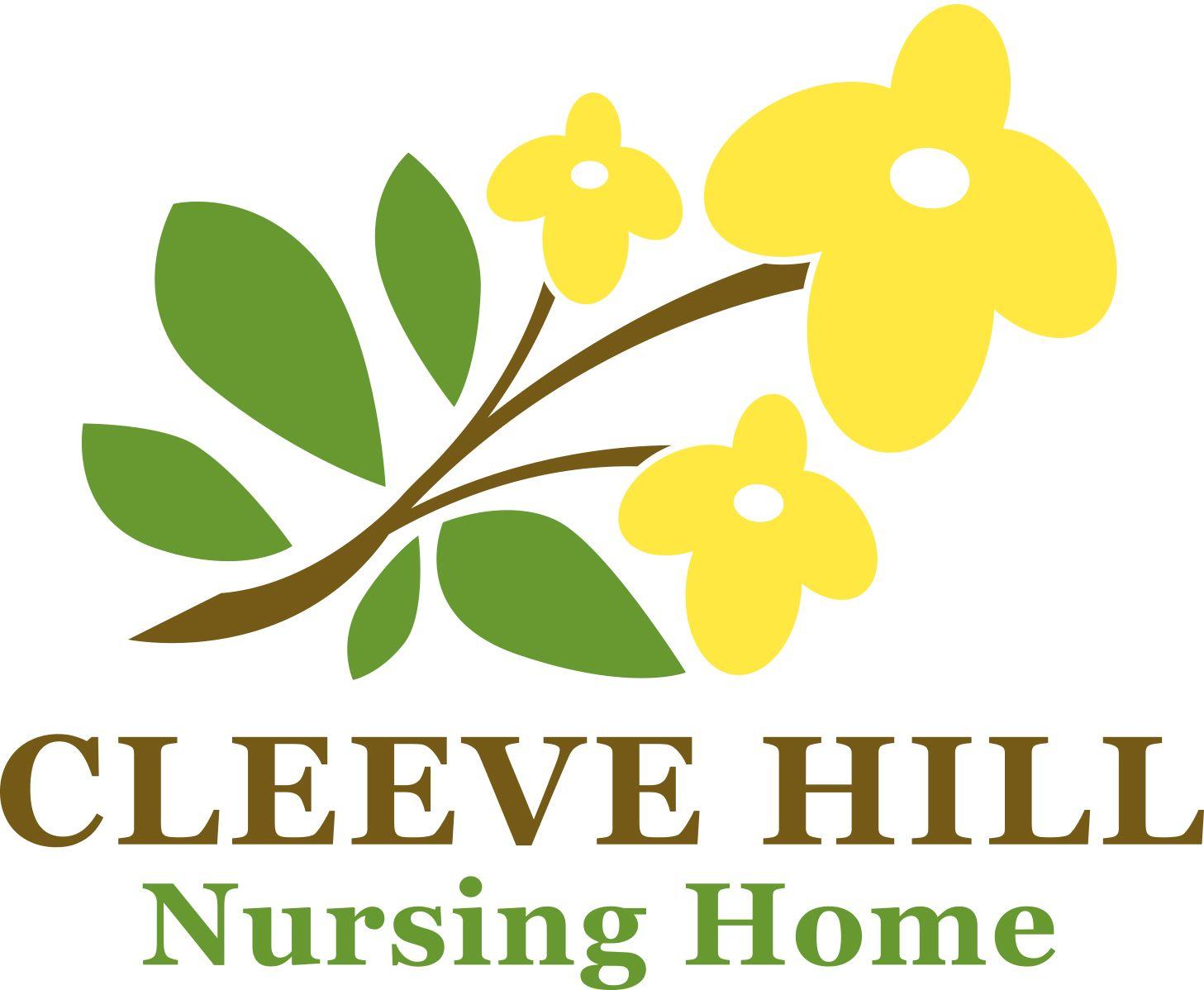 Yellow Home Logo - Cleeve Hill Nursing Home Logo CMYK