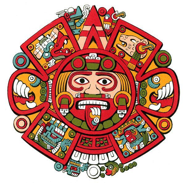 Aztec Circle Logo - Mexicolore