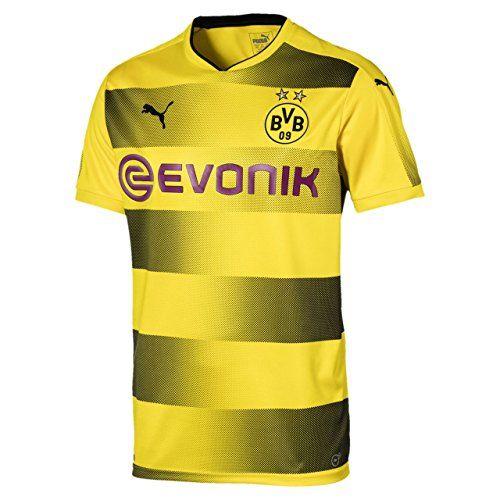 Yellow Home Logo - Puma Men's BVB Home Replica with Sponsor Logo Football Shirt Yellow ...
