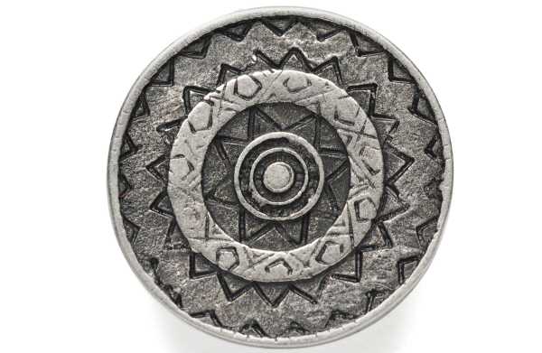 Aztec Circle Logo - Aztec circles button, Bedecked Haberdashery for fine quality metal ...