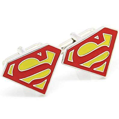 Red White and Gold Superman Logo - Beour White-Gold Color-Plated-Silver Color Two Tone Superman ...