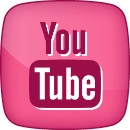 Pink YouTube Logo - Hover YouTube Icon. Pink Girly Social Iconet