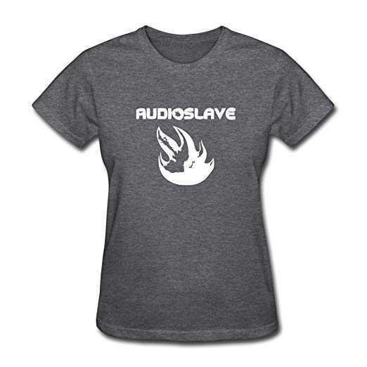 Audioslave Logo - FENGTING Women's Audioslave Logo T Shirt L DeepHeather