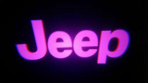 Pink Jeep Logo - 2PC PINK JEEP 5W LED EMBLEM DOOR PROJECTOR GHOST SHADOW PUDDLE LOGO ...