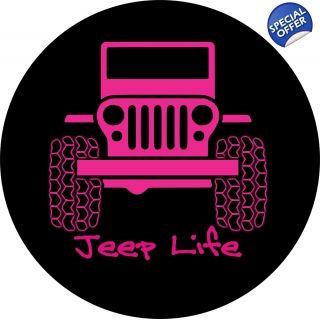 Pink Jeep Logo - pink Jeep Life tire cover | Cookies | Pinterest | Jeep, Jeep life ...