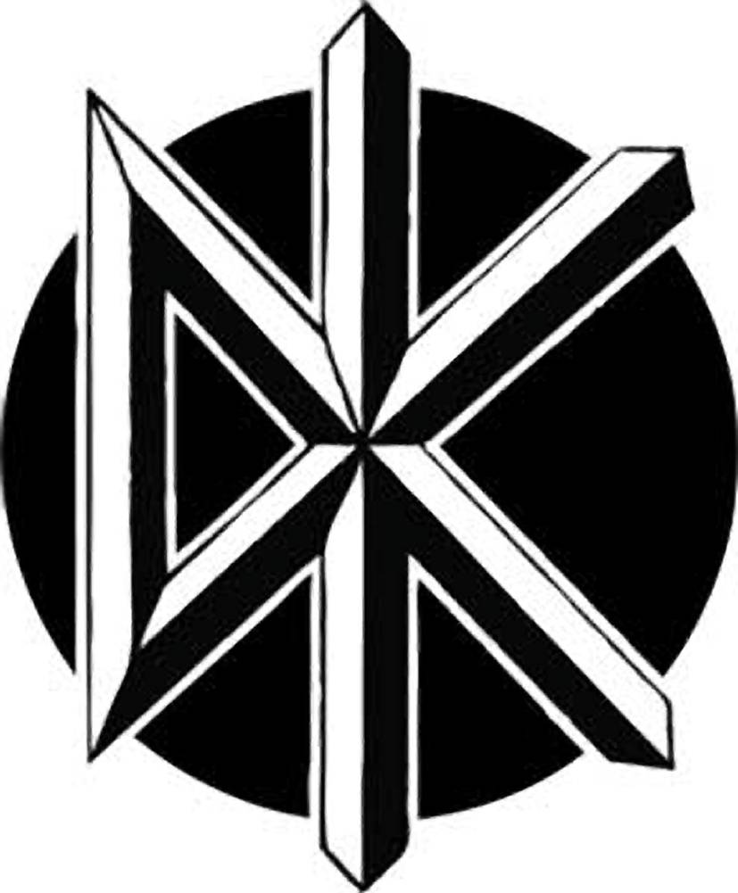 DK Logo - Dead Kennedys DK Logo Rub On Sticker