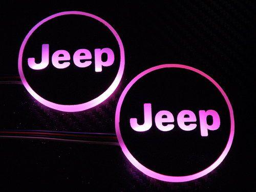 Pink Jeep Logo - WK XK RGB LED Jeep Logo Ring