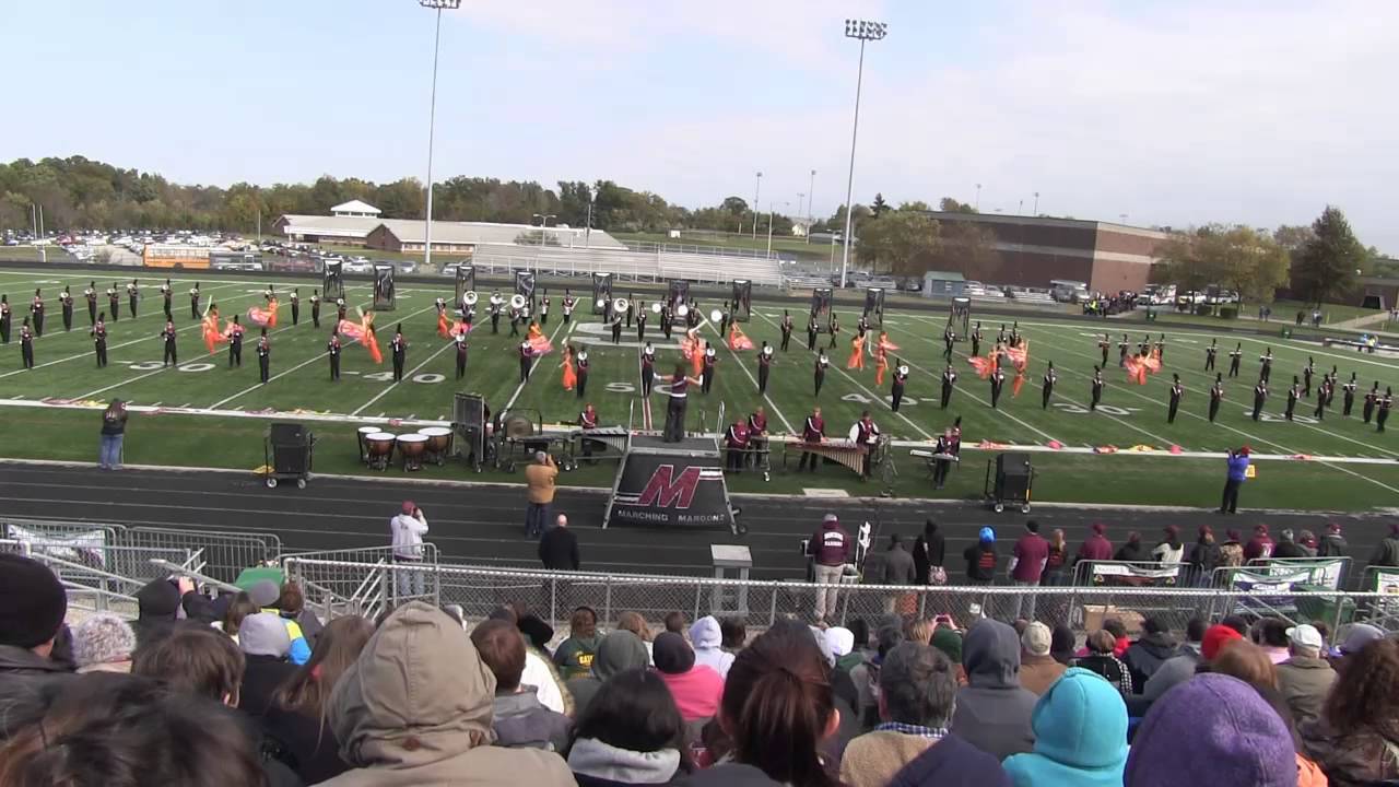 MNHHS Maroons Logo - MNHHS Marching Maroons Stae Semi Finals 10/26/2013 - YouTube