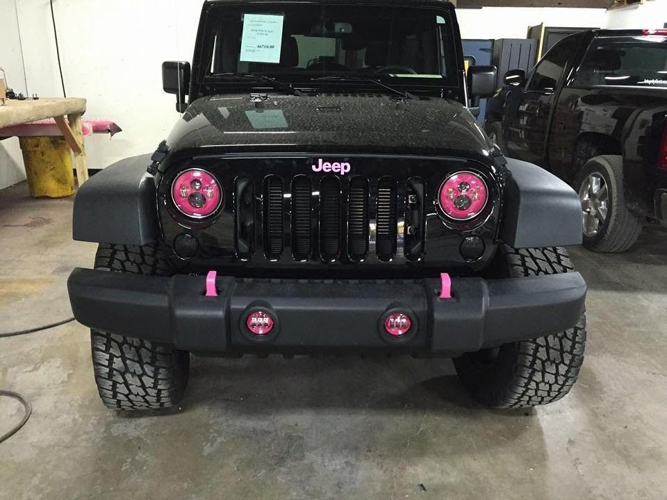 Pink Jeep Logo - Black & Pink Wrangler - Integrity Customs