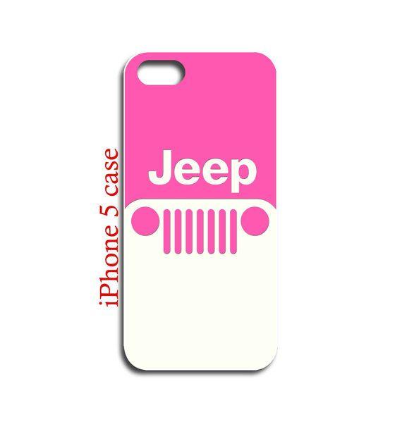 Pink Jeep Logo - iPhone 5 hard case Funny Cute Classic Pink Jeep Logo by BeeCase ...