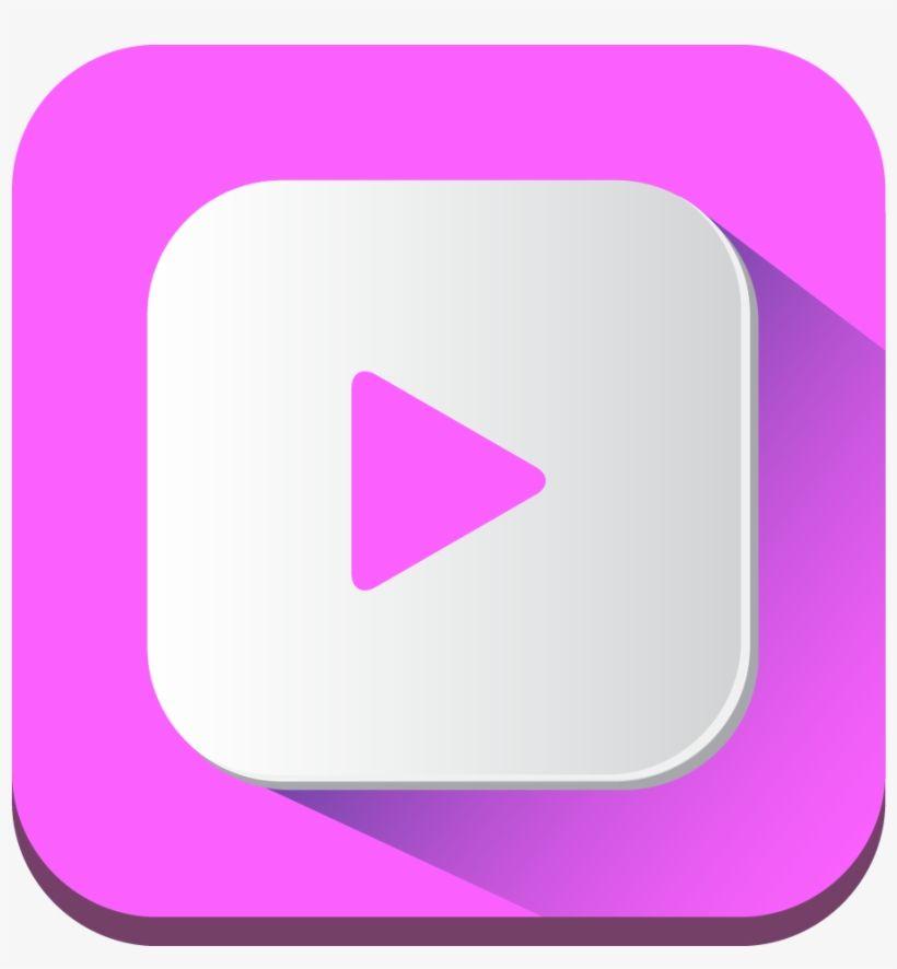 Pink YouTube Logo - Download Png Image Report - Youtube Play Button In Pink PNG Image ...