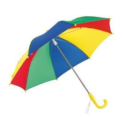 Red and Blue and Yellow Logo - LOLLIPOP CHILDRENS UMBRELLA in Red, Blue, Green & Yellow