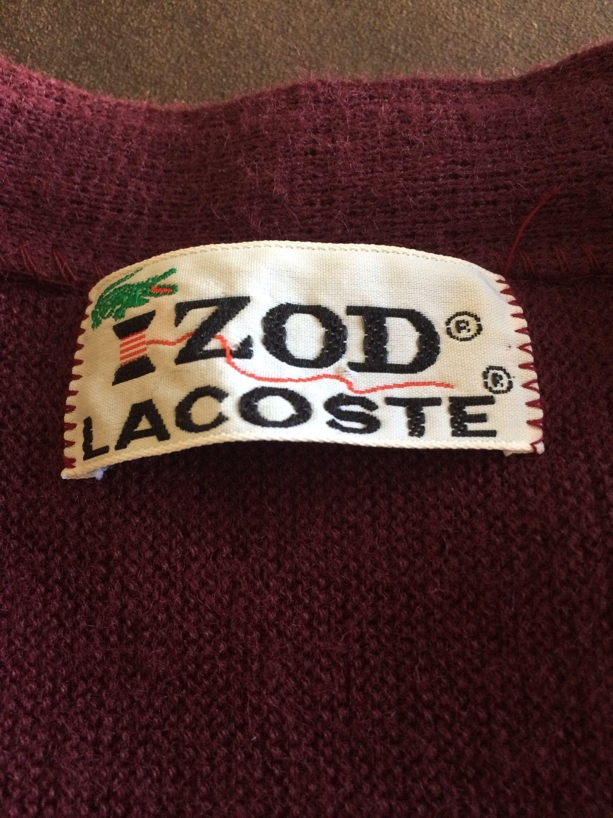 Izod Lacoste Logo - Izod Lacoste Vintage Cardigan With Blue Alligator Logo