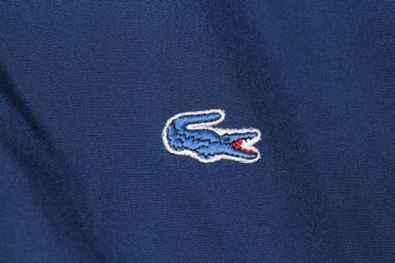 Izod Lacoste Logo - Blue Izod x Lacoste Logo Coat Zip Up Jacket