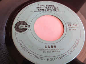 Crow and Woman Logo - Crow - Evil Woman Don't Play Your Games With Me (Vinyl, 7