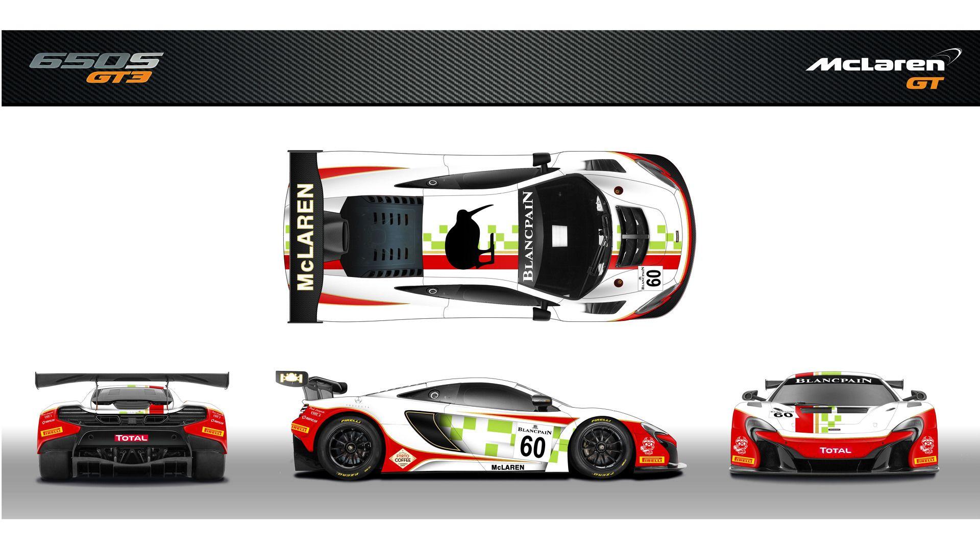 McLaren 650s Logo - McLaren 650S GT3 wears tribute livery for Bruce McLaren team