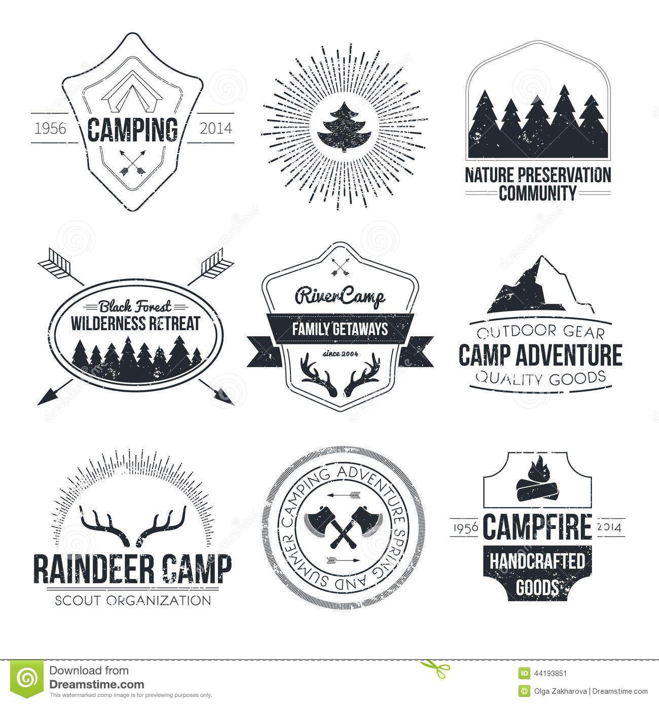 Vintage Camp Logo - Rustic and rad. | Avant Garden Nursery & Landscaping | Logos, Logo ...