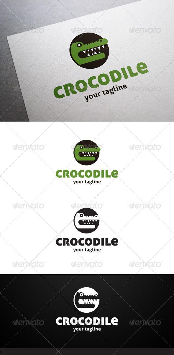 Crocodile Business Logo - Crocodile Logo. logo. Logos, Logo templates, Logo design
