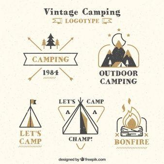 Vintage Camp Logo - Campfire Vectors, Photos and PSD files | Free Download