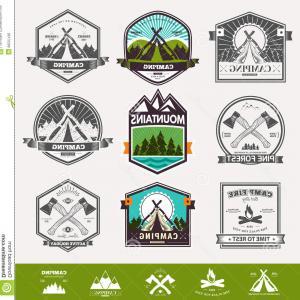 Vintage Camp Logo - Stock Illustration Set Of Vintage Camping Logo | LaztTweet