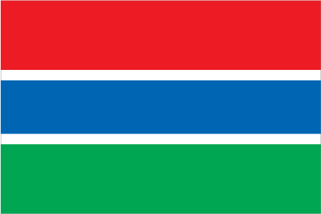 Blue Green Red Logo - CIA World Factbook -The Gambia