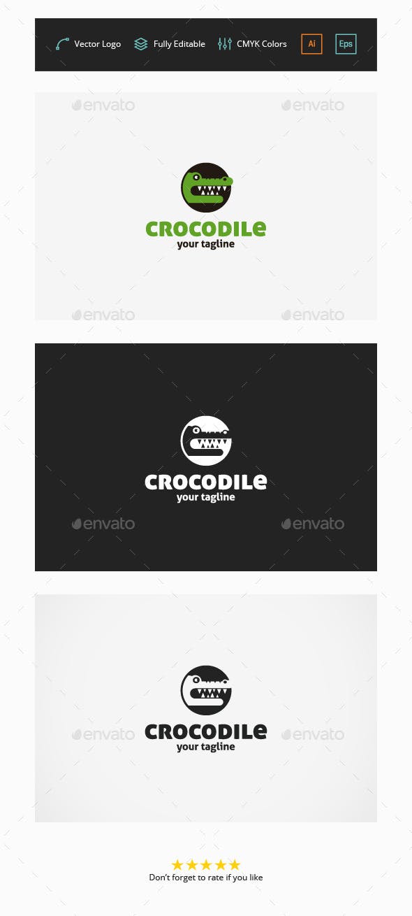 Crocodile Business Logo - Crocodile Logo by flatos | GraphicRiver