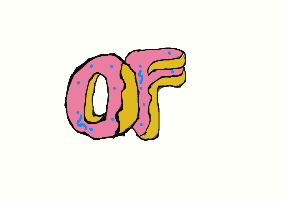 Cartoon Odd Future Logo - OF Odd Future Donut