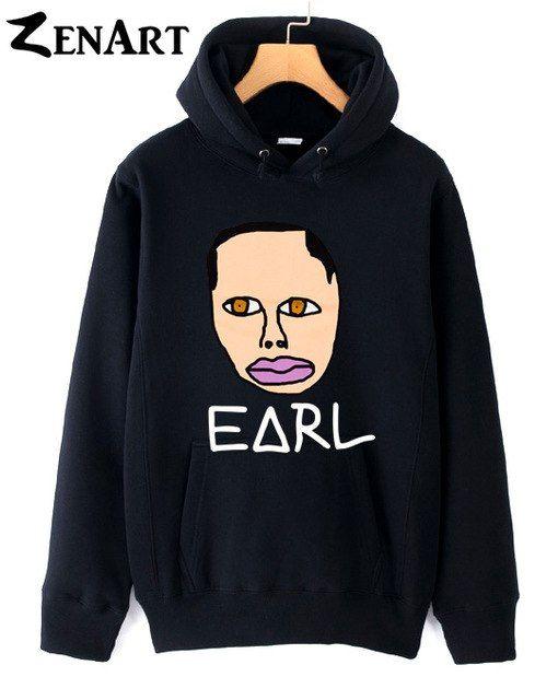 Cartoon Odd Future Logo - Earl GolfWang Cartoon Wang Odd Future Logo Man Cotton Hoodies In