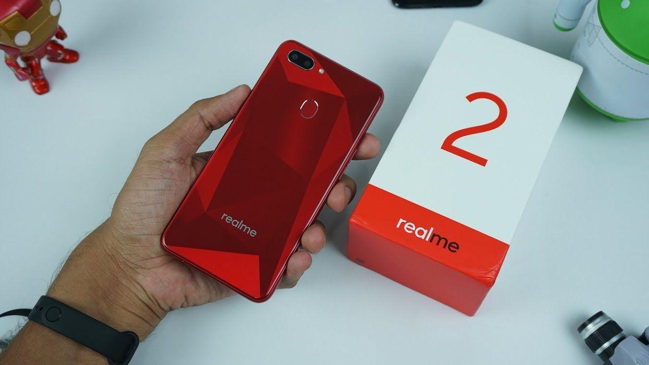 2 Red Hands Logo - Realme 2 Unboxing, Hands on, Features, Camera phone under Rs