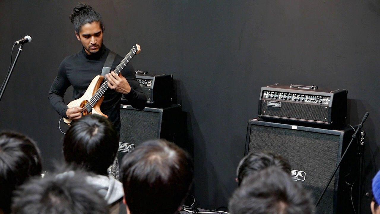 The HAARP Machine Band Logo - Al Mu'min Varberg Demo At Tokyo Guitar Show Gakki Fair 2016