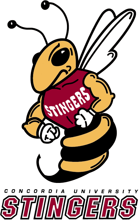 Insect Sports Logo - Concordia Stingers Primary Logoéseau du sport étudiant du Québec