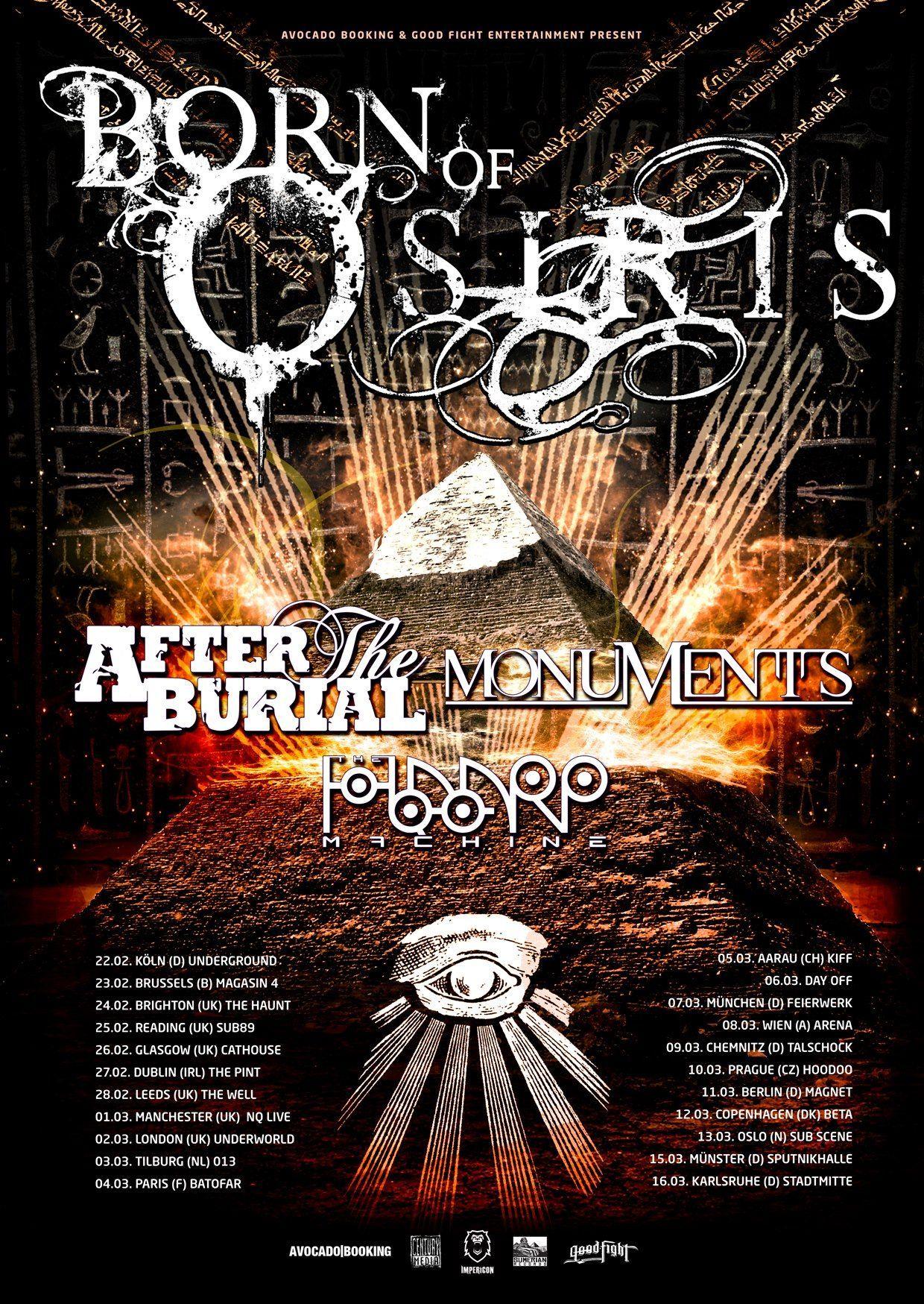 The HAARP Machine Band Logo - Born Of Osiris/After The Burial/Monuments/The Haarp Machine | bandas ...