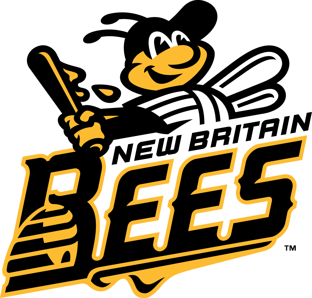 Insect Sports Logo - New Britain Bees Primary Logo - Atlantic League (ALPB) - Chris ...