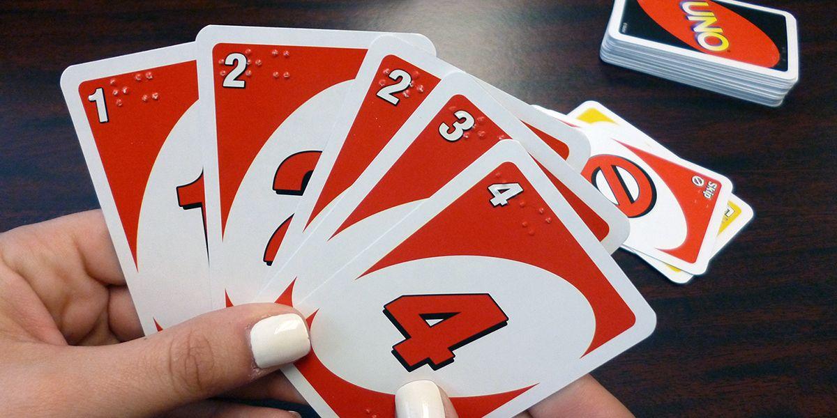 2 Red Hands Logo - Braille Uno Cards 2019 - Second SenseSecond Sense