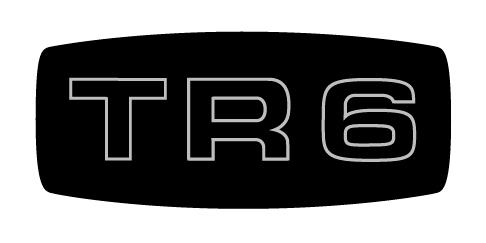Triumph TR6 Logo - Triumph TR6 Grill Badge Decal — Abingdon Spares