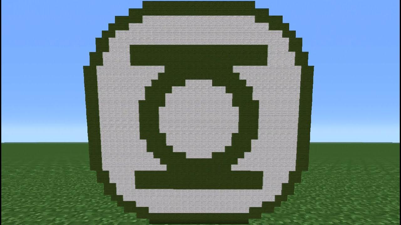 Minecraft TSMC Logo - Minecraft Tutorial: How To Make The Green Lantern Logo - YouTube