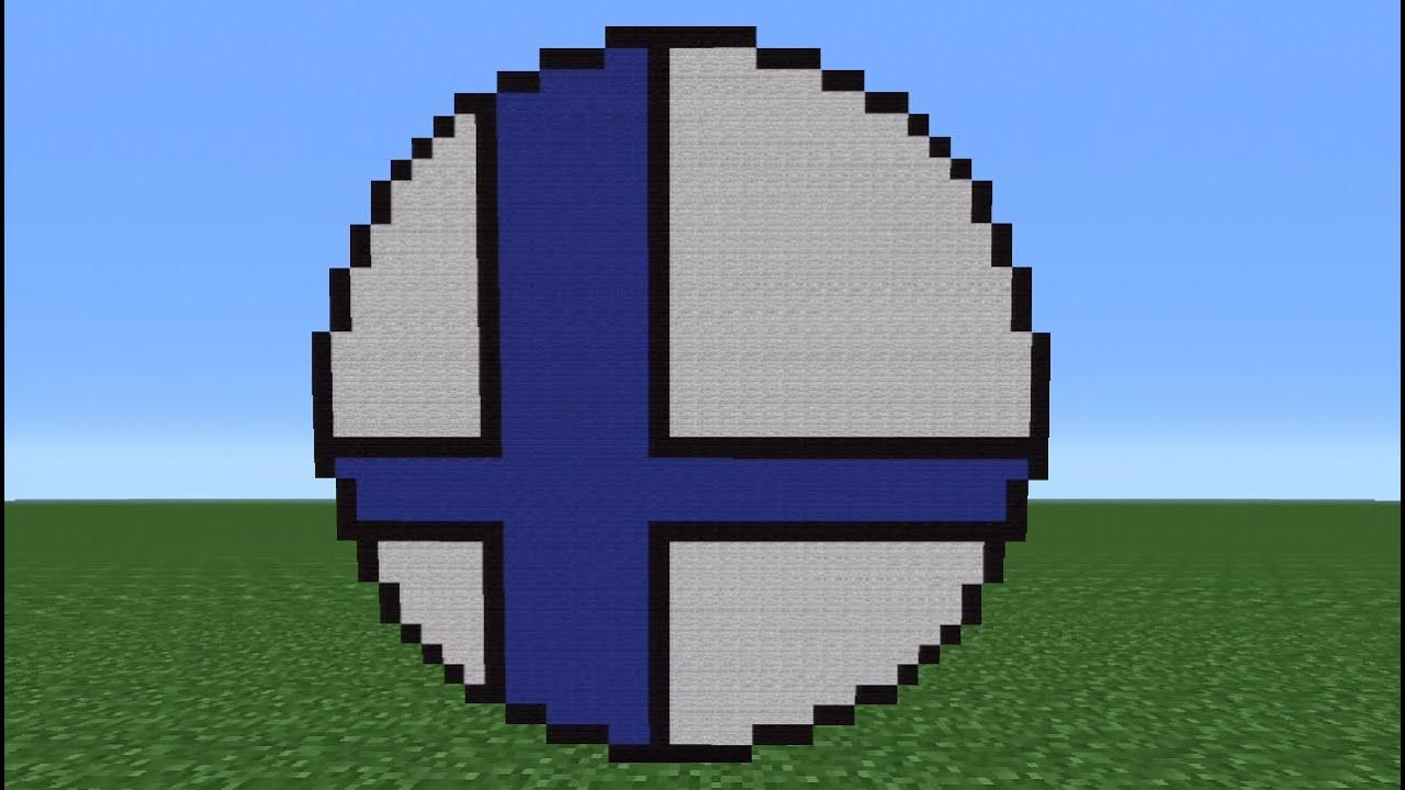 Minecraft TSMC Logo - Minecraft Tutorial: How To Make The Super Smash Bros Logo - YouTube