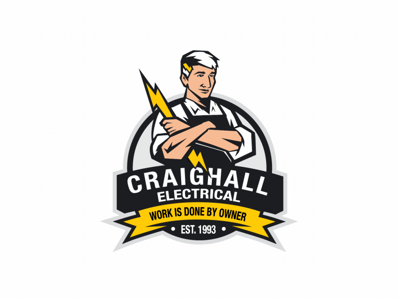 Electrical Logo - Craighall Electrical Illustrative Logo Design & GIF