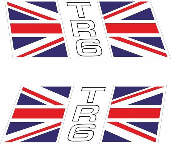 Triumph TR6 Logo - Zen Graphics - Triumph TR6 Side rear quarter replacement Decals ...