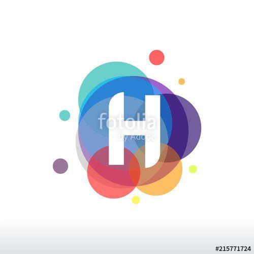 Colorful H Logo - Abstract H Initial logo designs concept vector, Colorful H initial