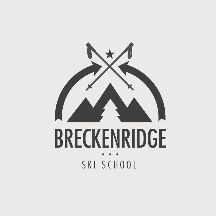 Mountain Ski Logo - Breckenridge Ski School. Logos + Branding. Logo design