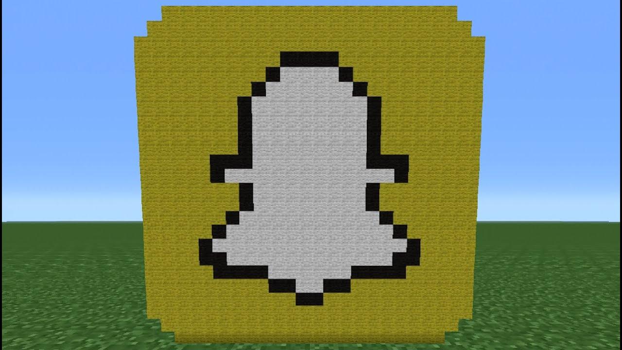 Minecraft TSMC Logo - Minecraft Tutorial: How To Make The Snapchat Logo - YouTube