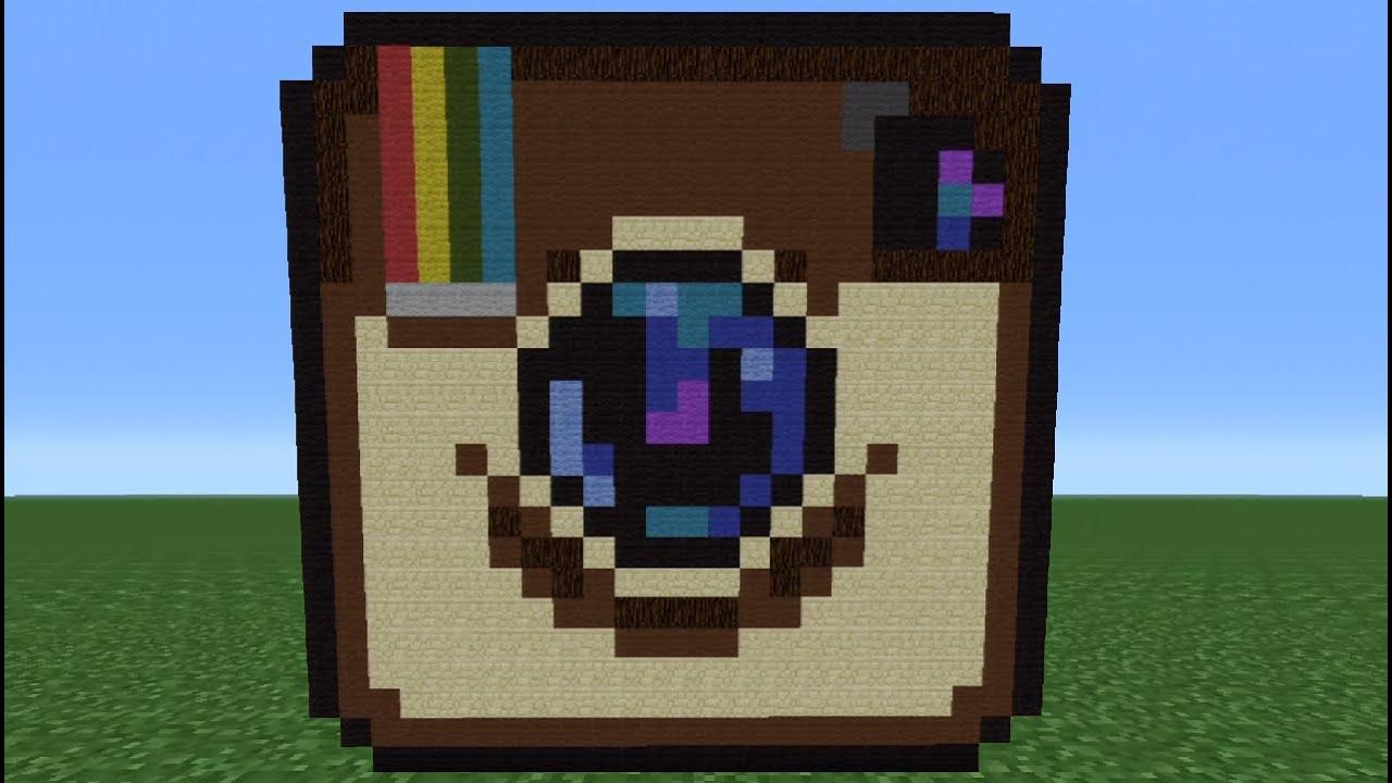 Minecraft TSMC Logo - Minecraft Tutorial: How To Make The Instagram Logo